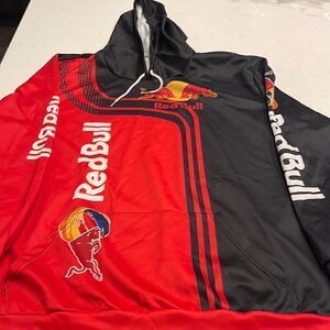 Red Bull Racing hooded sweatshirt. XXXL lightweight polyester fabric. Nice.